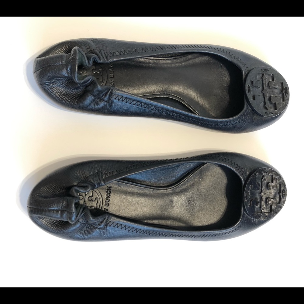 Navy Tory Burch Flats